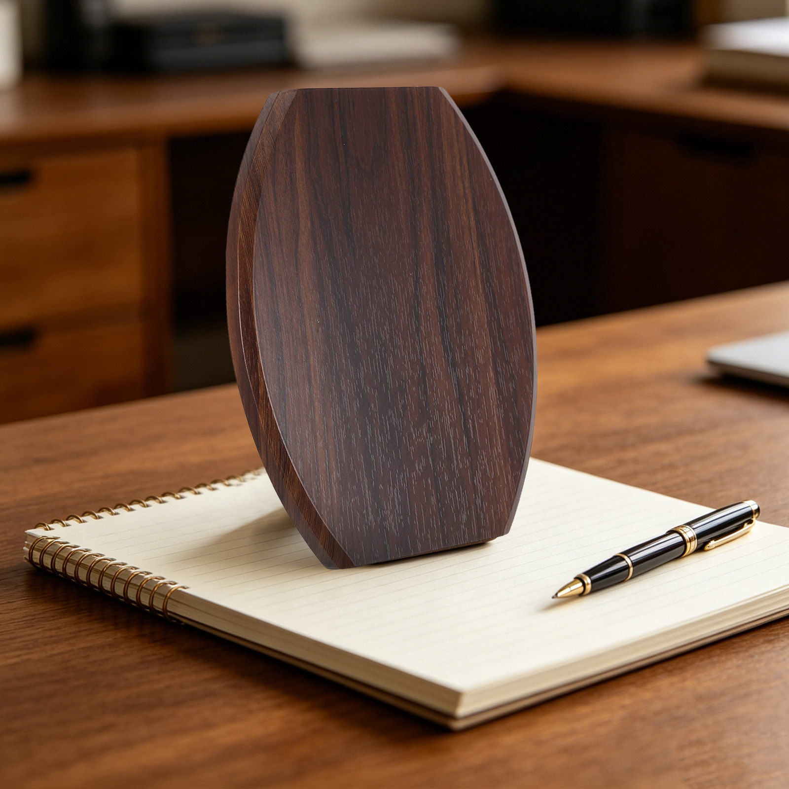 Display Stand Wood - Premium Medal Display Base Stand for