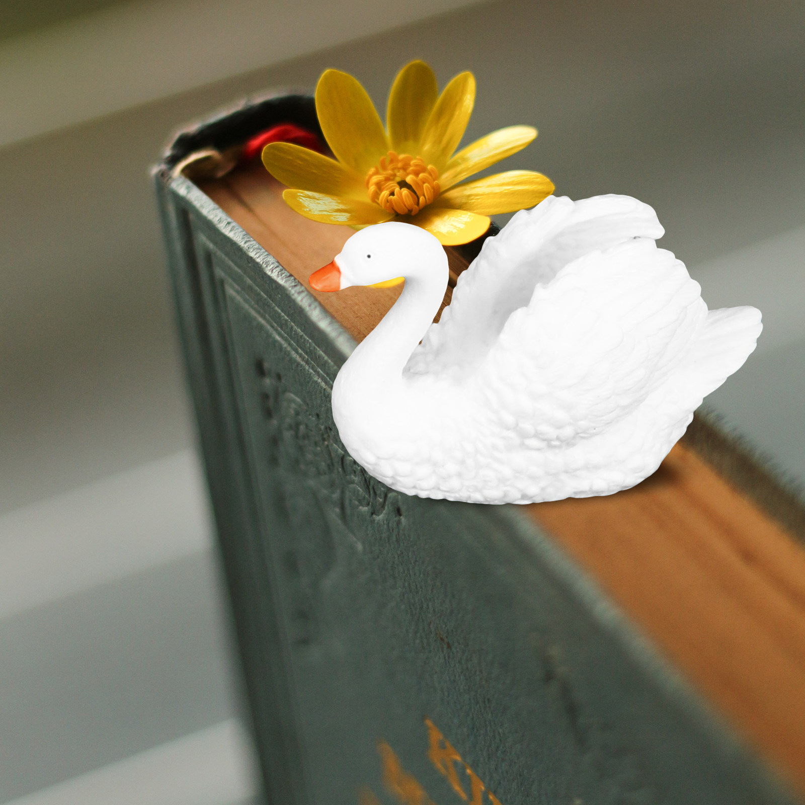 Bonsai Garden Desk - 5Pcs Tiny Swan Ornaments Premium Resin