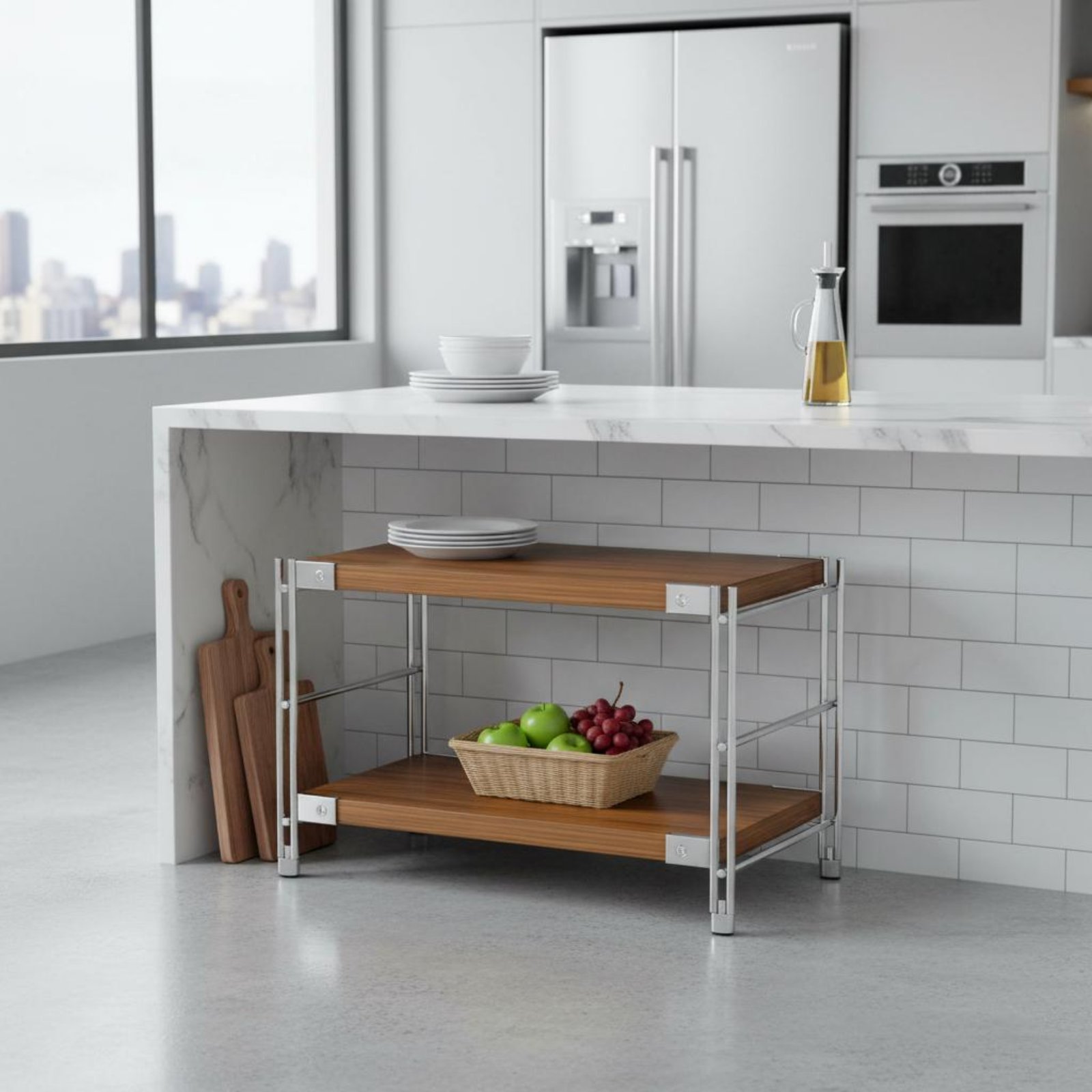 Narrow Floor Standing Shelf X- - Display Stand Wood review and price