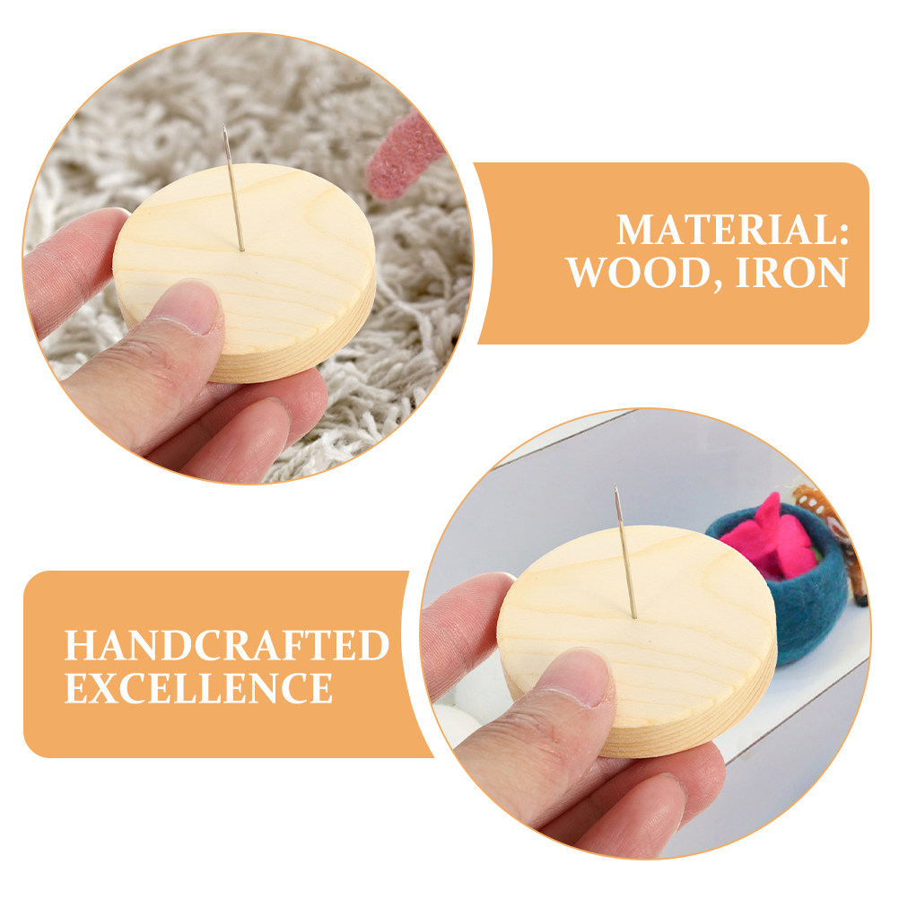 4Pcs Wool Felt Needle Felting  - Display Stand Wood review and price