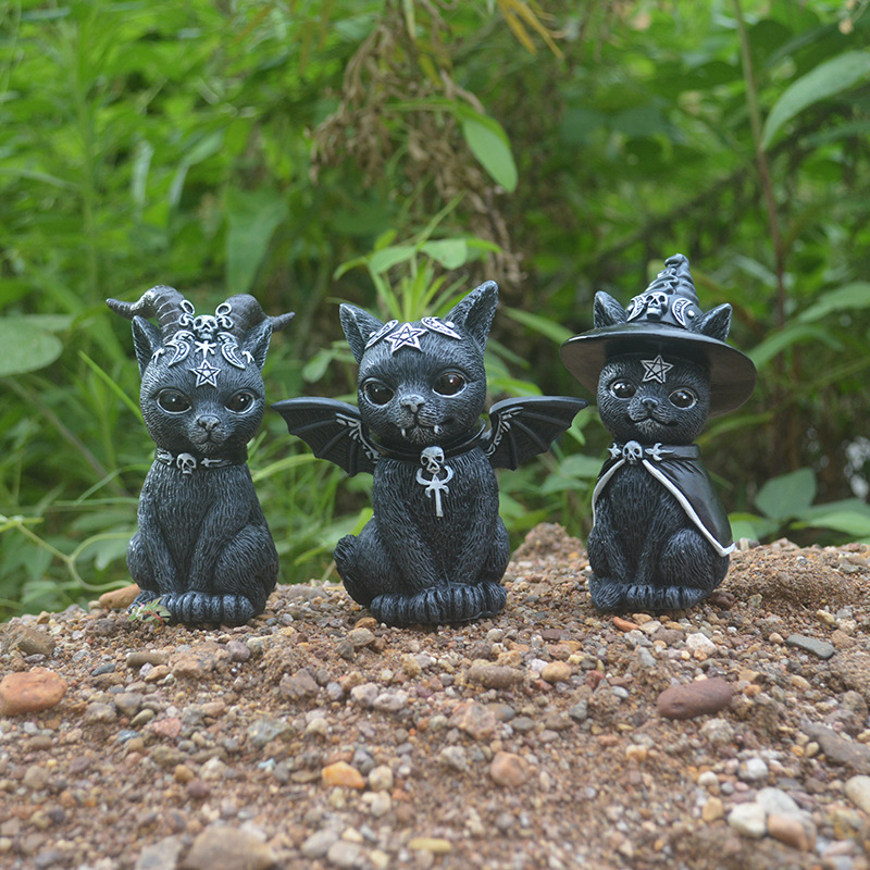 Halloween Magic Cat Resin Craf - Bonsai Garden Desk review and price