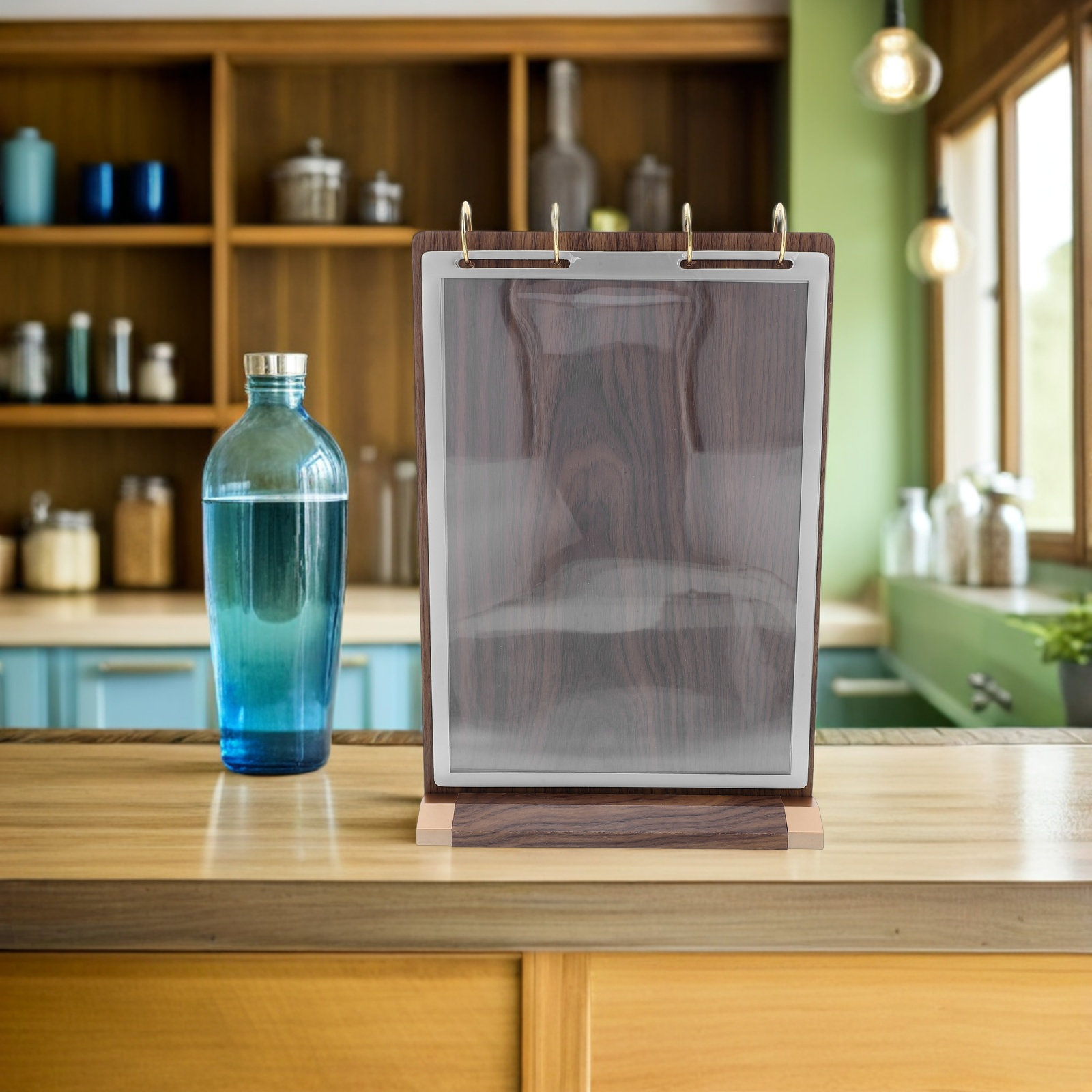 Walnut Wood A4 Menu Flip Displ - Display Stand Wood review and price