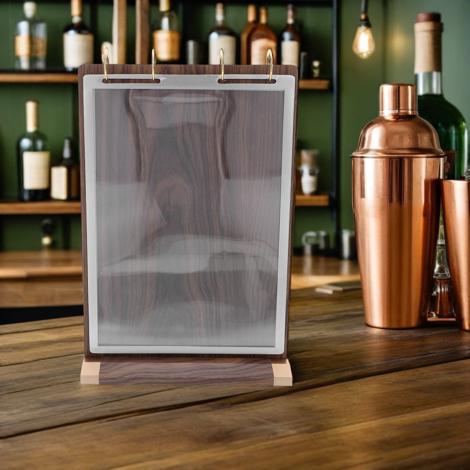 Walnut Wood A4 Menu Flip Displ - Display Stand Wood review and price