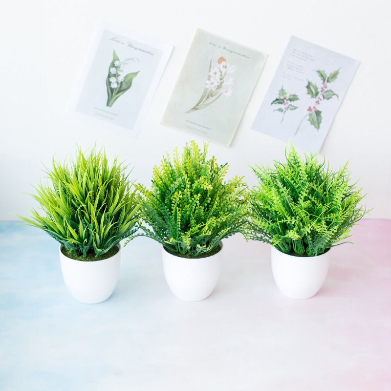 1pc Green Artificial Plants Pl - Bonsai Garden Desk review and price