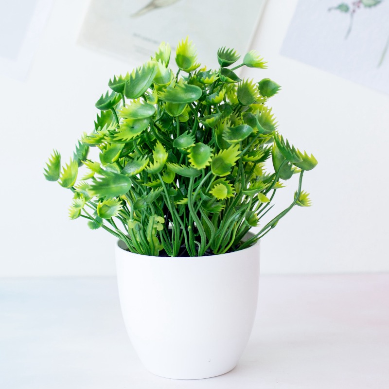1pc Green Artificial Plants Pl - Bonsai Garden Desk review and price