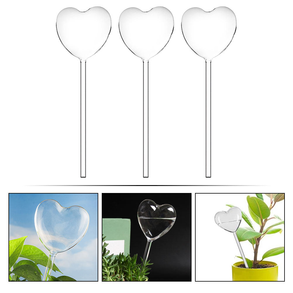 3Pcs Heart Shaped Glass Self W - Bonsai Garden Pot review and price
