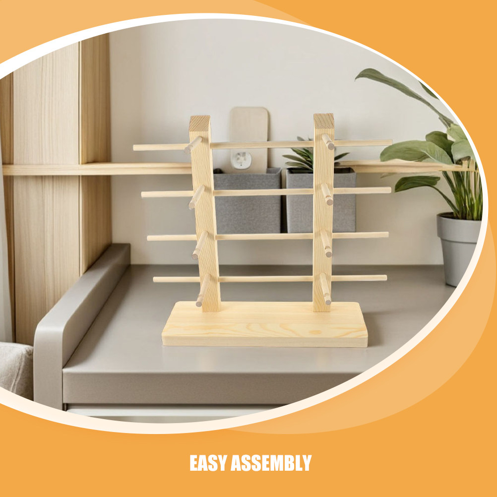 2Pcs Wood Sunglasses Display R - Display Stand Wood review and price