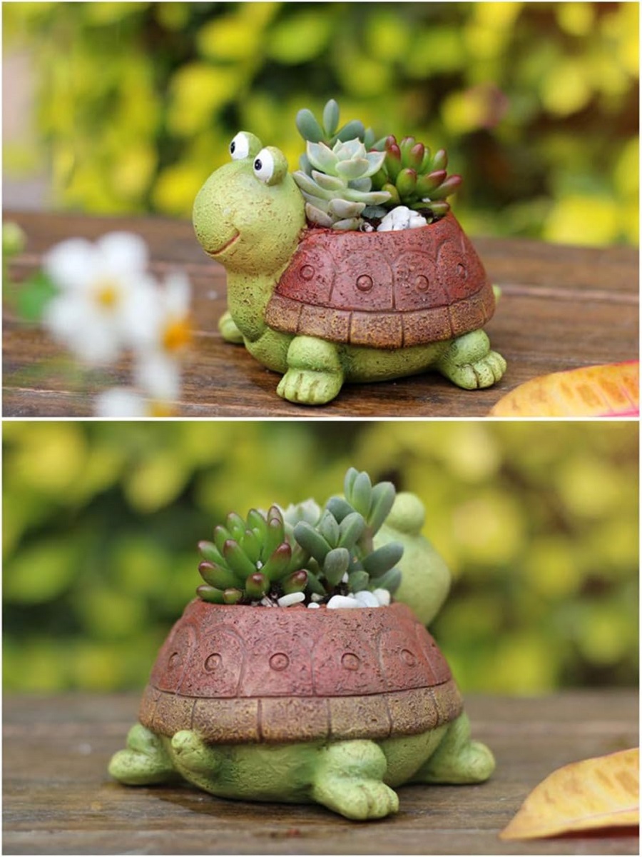 Cute Turtle Planter Succulent  - Bonsai Garden Desk review and price