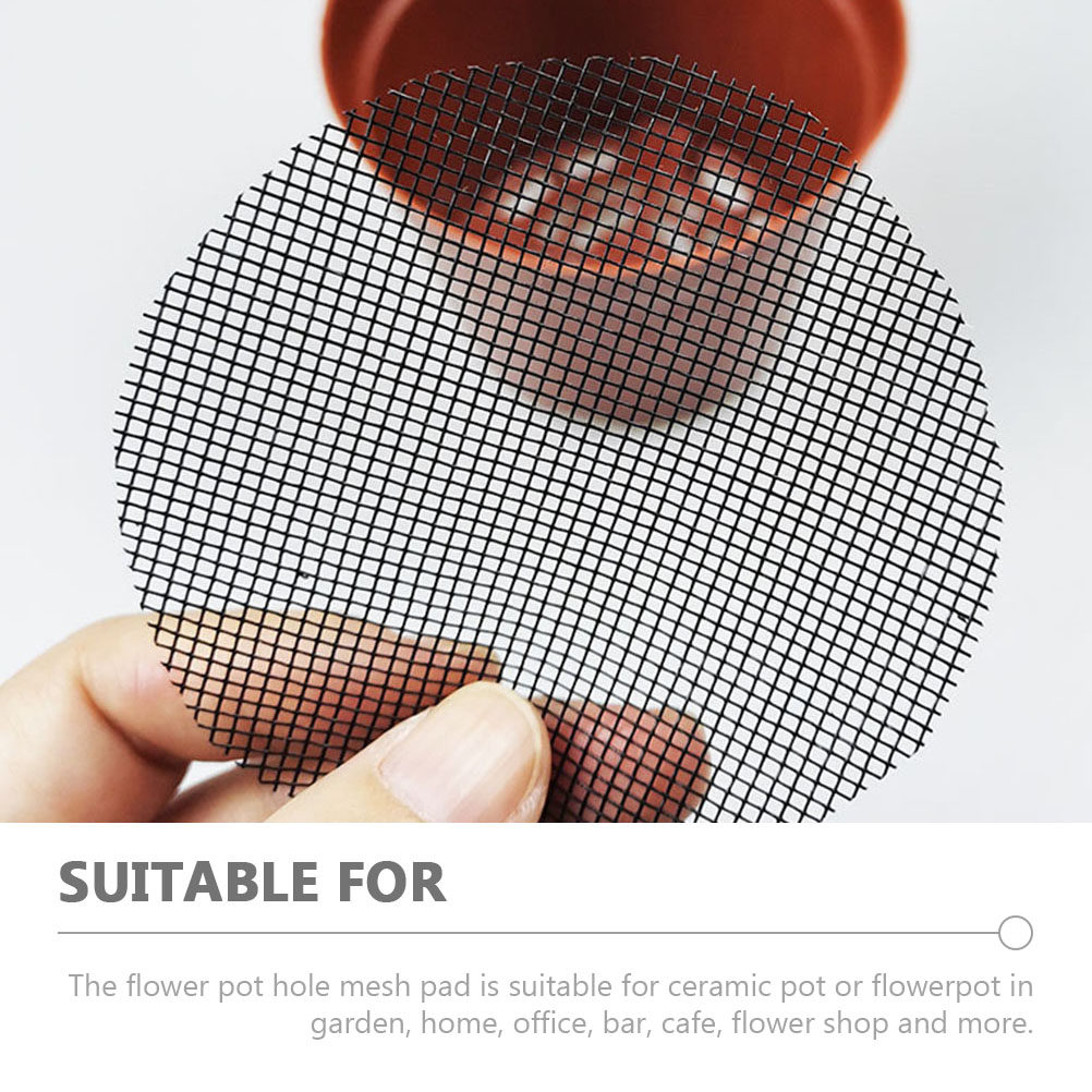 50Pcs Flower Pot Hole Mesh Pad - Bonsai Garden And Cafe review and price