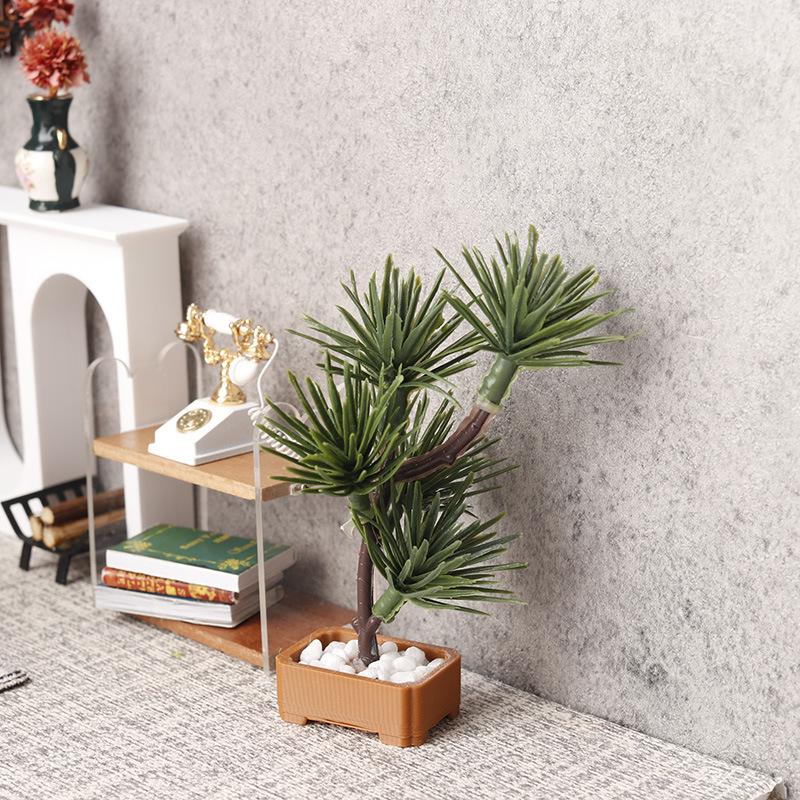 1Pcs 1/12 Dollhouse Simulation - Bonsai Garden Plants review and price