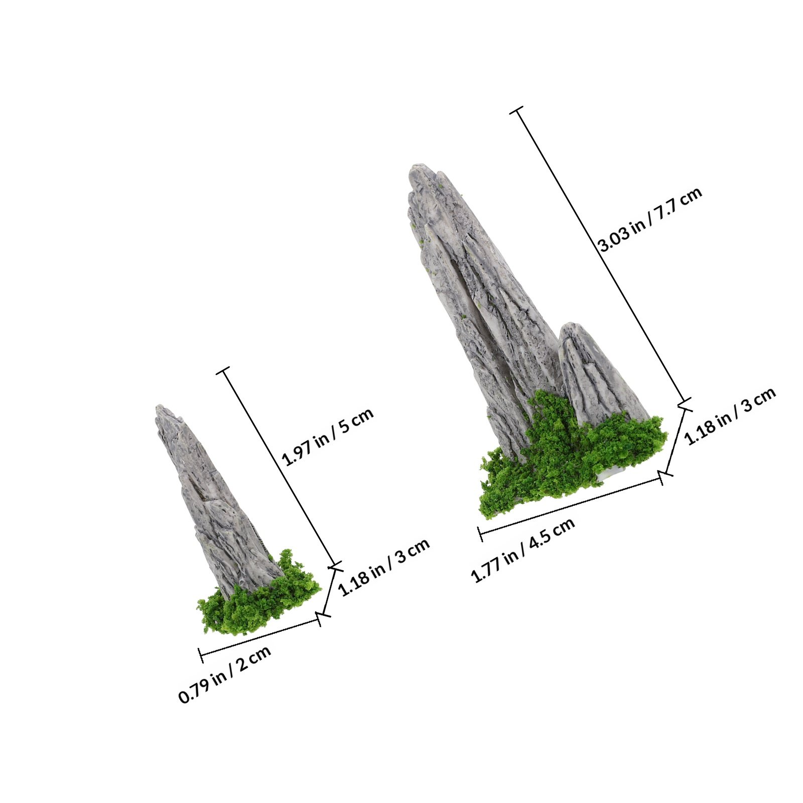 8Pcs Mini Resin Rockery Orname - Bonsai Garden Desk review and price