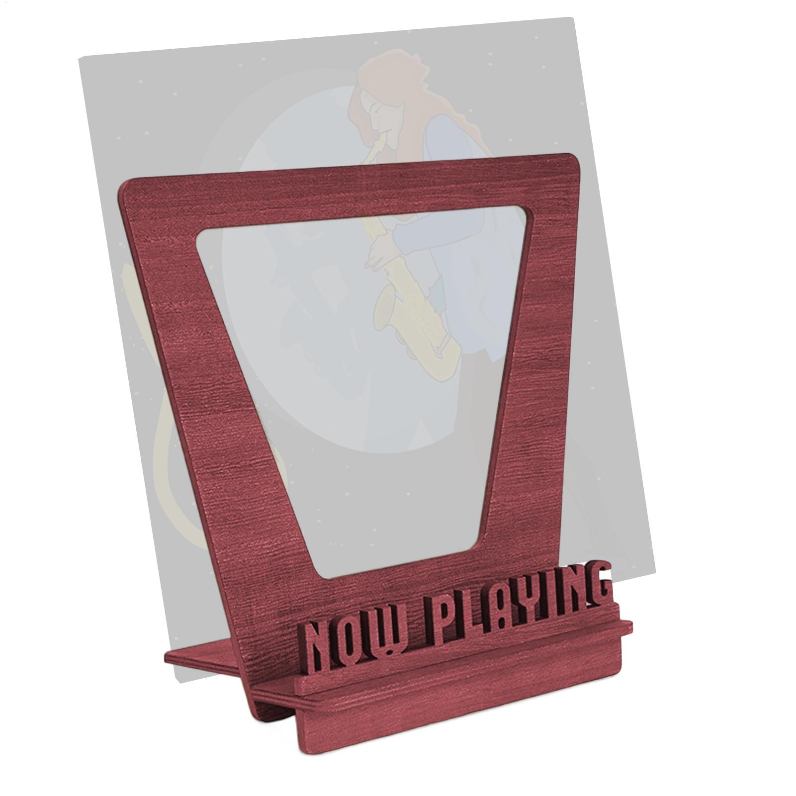 Wooden Record Holder Playing W - Display Stand Wood review and price
