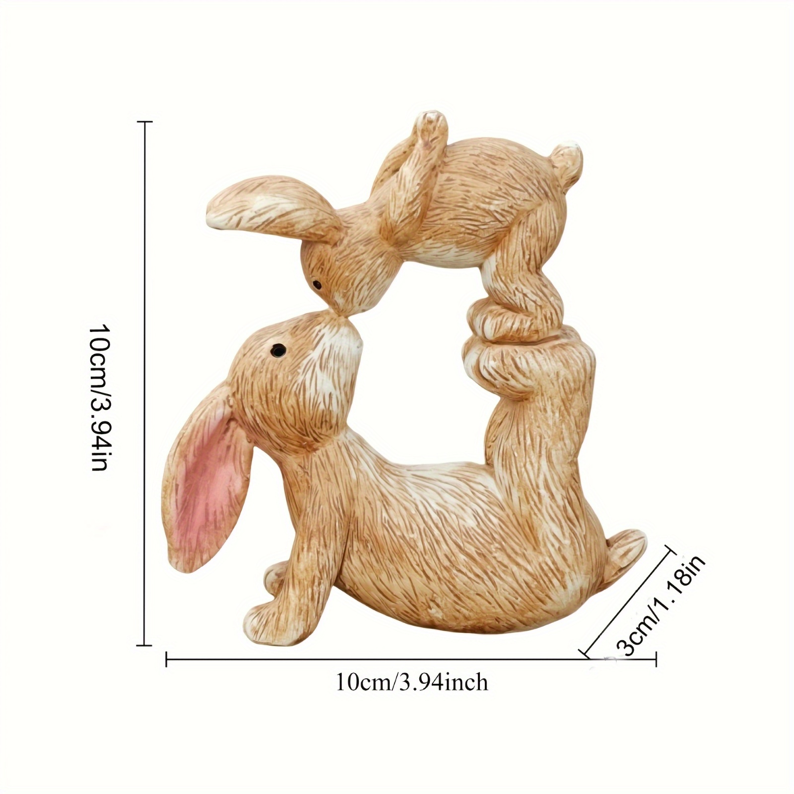 Garden Resin Kissing Bunny Sta - Bonsai Garden Desk review and price
