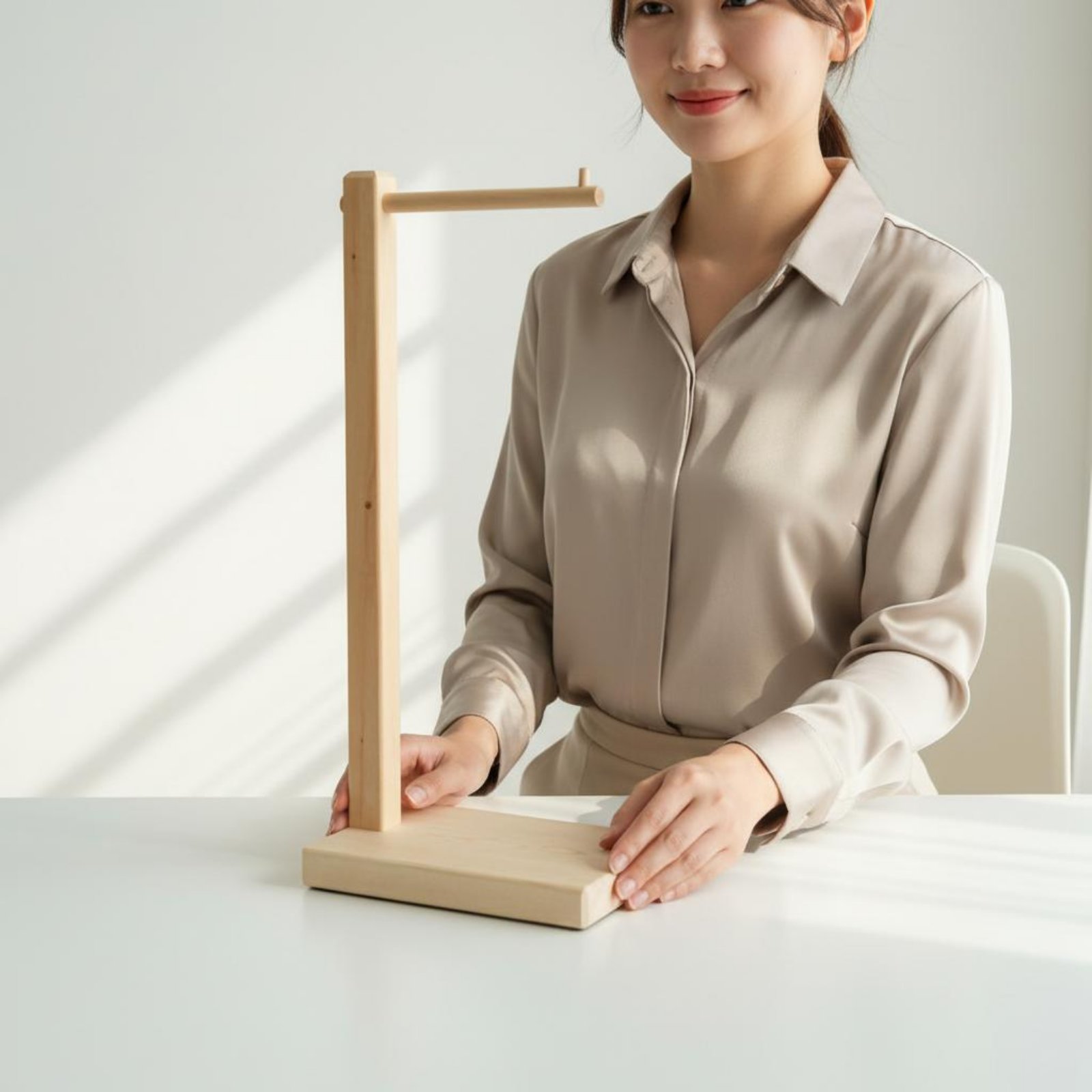 Pure Wood Bag Stand Sturdy Bas - Display Stand Wood review and price
